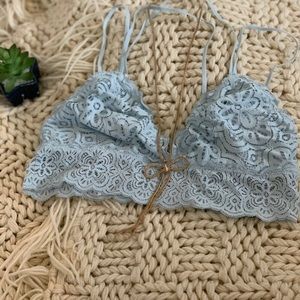 Aerie lace bralette size M in light blue